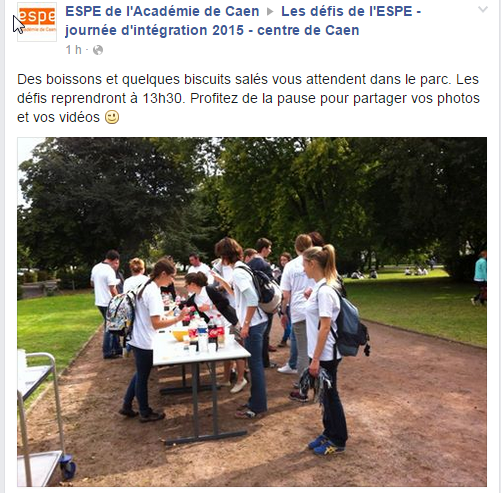 Suivez ESPE Caen sur Facebook !