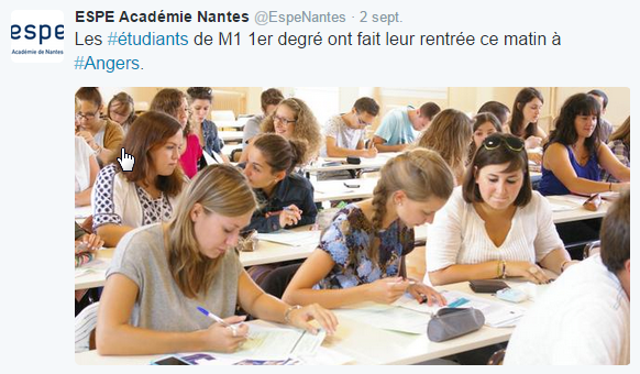 Suivez ESPE Nantes sur Twitter