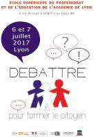 affiche débattre pour former le citoyen