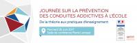 Visuel de la journée de prévention des conduites addictives à l'Ecole