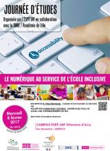 Affiche Le numérique au service de l’école inclusive