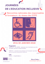 affiche journées de l'éducation inclusive