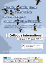 Affiche Migration, multilinguisme et éducation