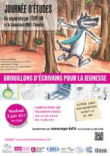 Affiche Brouillons d’écrivains pour la jeunesse