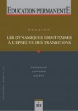 Couverture Les dynamiques identitaires à l'épreuve des transitions