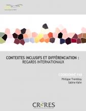 Couverture Contextes inclusifs et différenciation