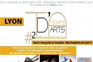 Affiche Temps d'Arts - ESPE Lyon