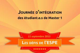 Affiche journée d'intégration ESPE Caen